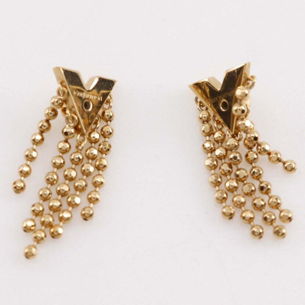 LOUIS VUITTON Gold Earrings - Picture 5 of 11
